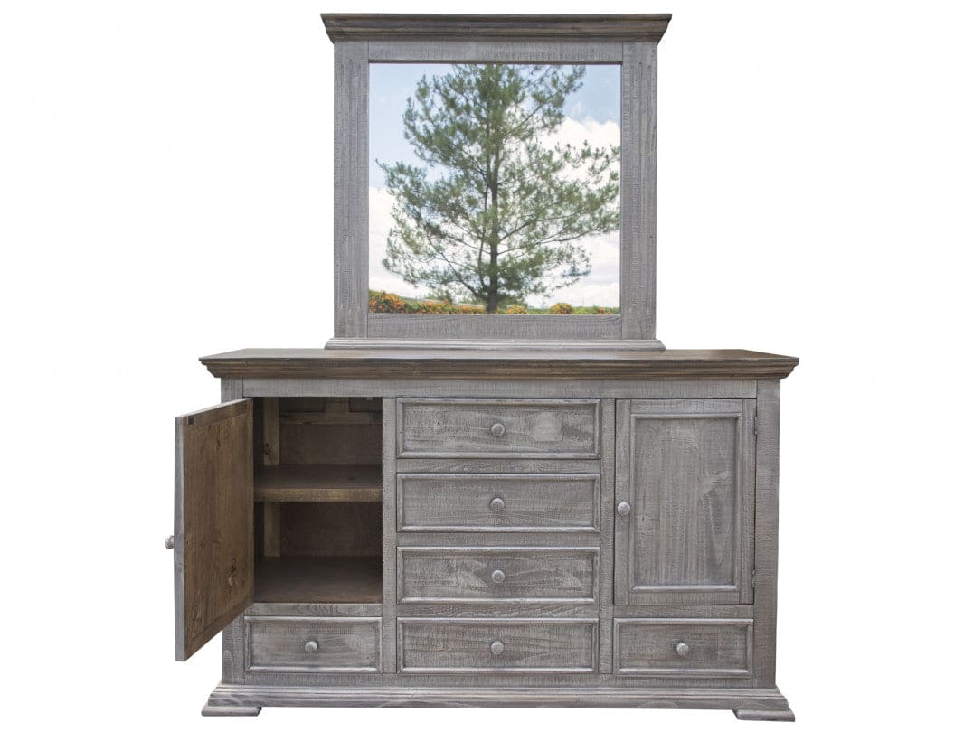 6 Drawer, 2 Doors, Dresser