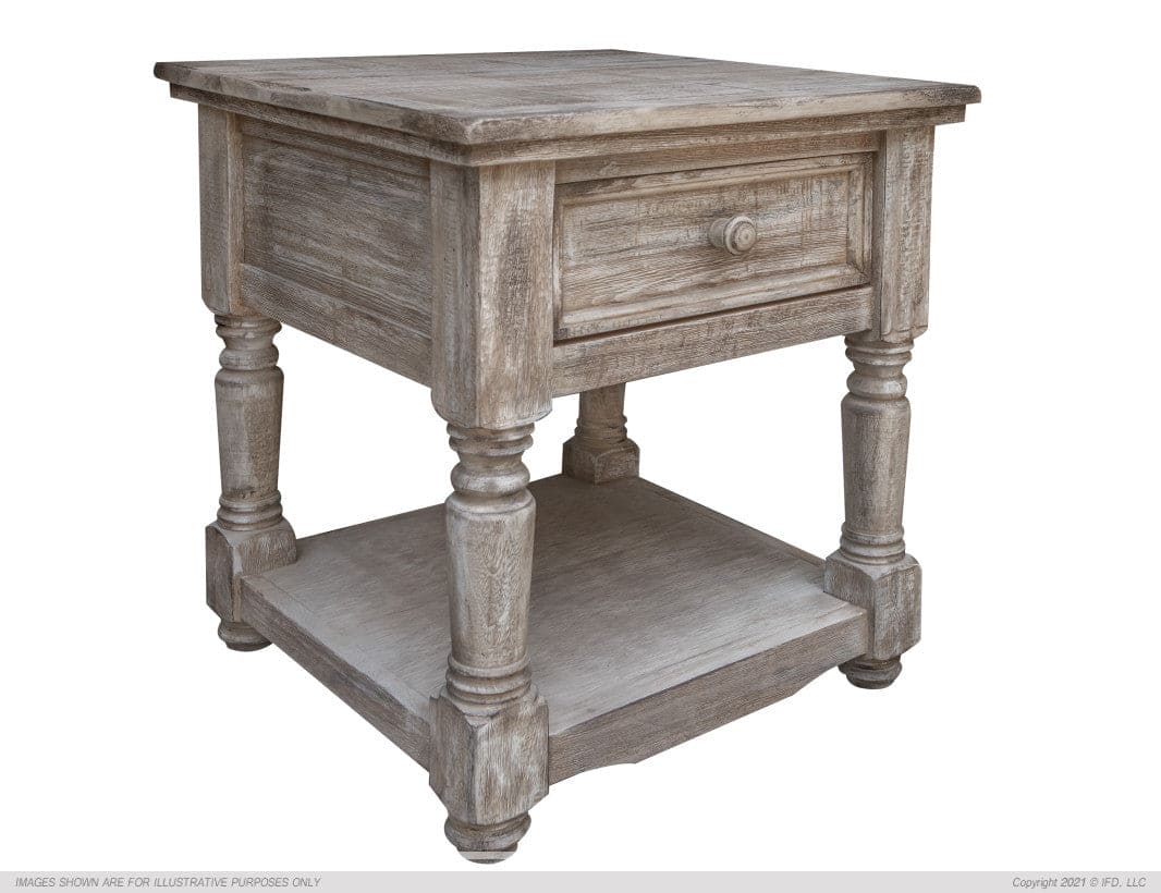 1 Door, Chairside Table Drift Sand finish