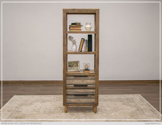 3 Drawers, Bookcase Blue