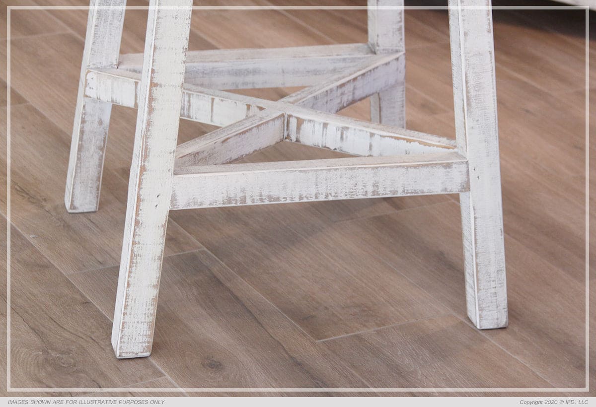 Two Tone 30" Wooden Stool