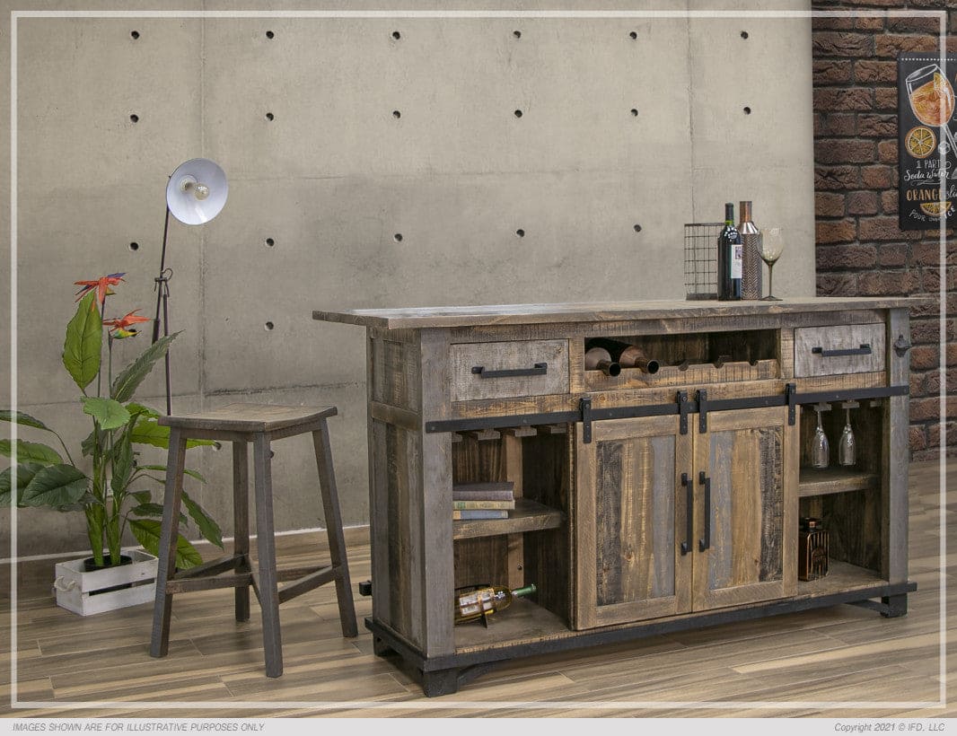 2 Drawer, 2 Doors Bar