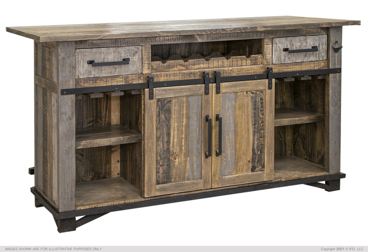 2 Drawer, 2 Doors Bar
