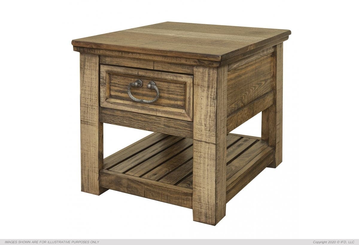1 Drawer, End Table