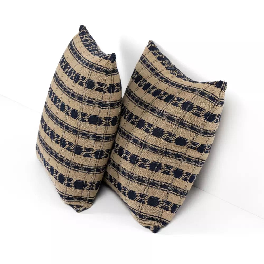 Striped Ikat Pillow, Set Of 2