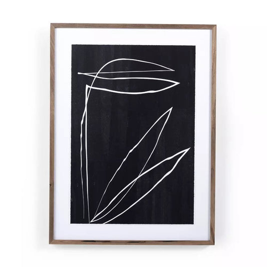 Abstract Botanic Line Drawing by Roseanne Kenny