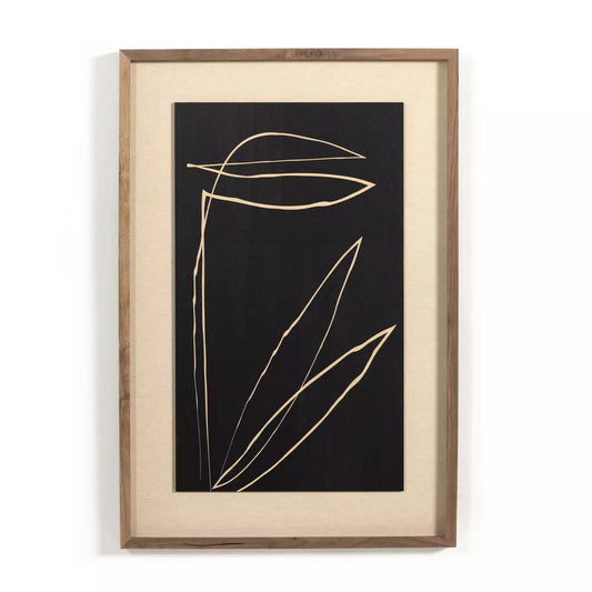 Abstract Botanic Line Drawing by Roseanne Kenney
