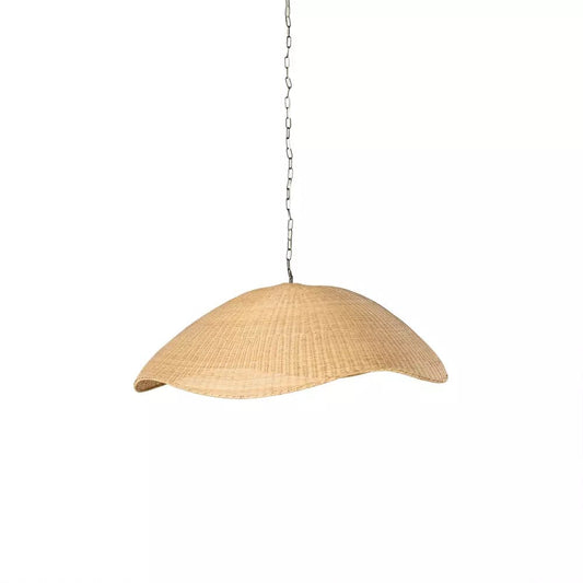 Overscale Woven Rattan Pendant