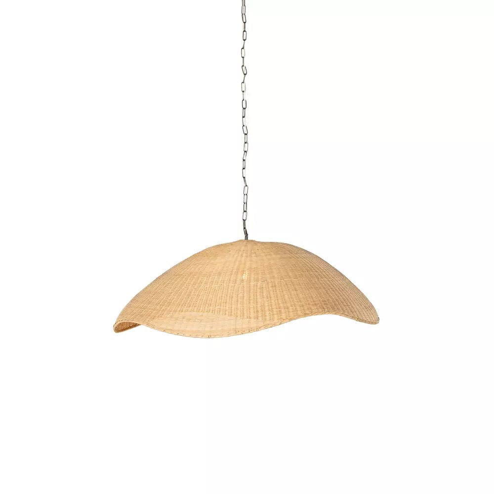 Overscale Woven Rattan Pendant