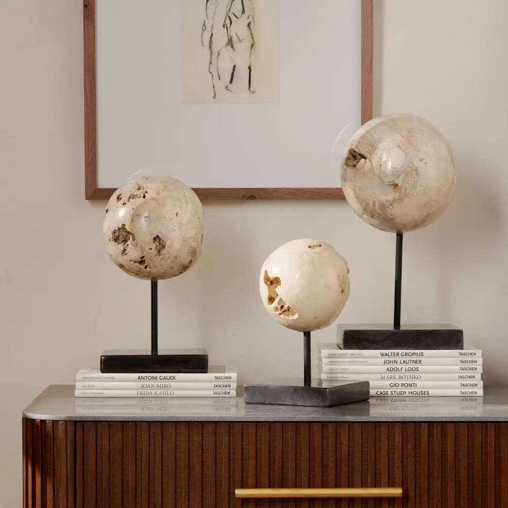 Organic Stone Sculptures, Set Of 3