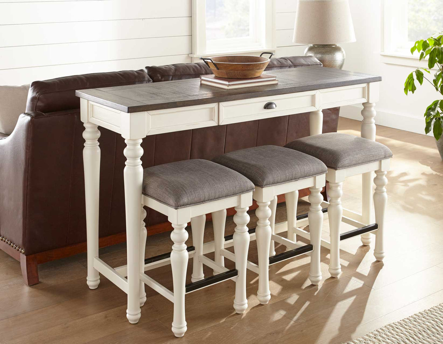 Joanna 4- Piece Sofa Bar Set
(Sofa Bar & 3 Counter Stools)