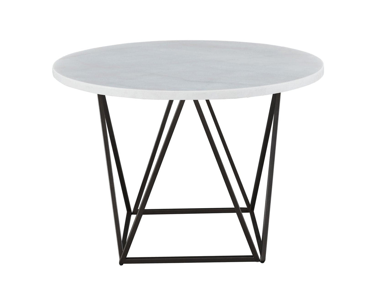 Ramona 5 Piece Marble Top Set
(Table & 4 Side Chairs)