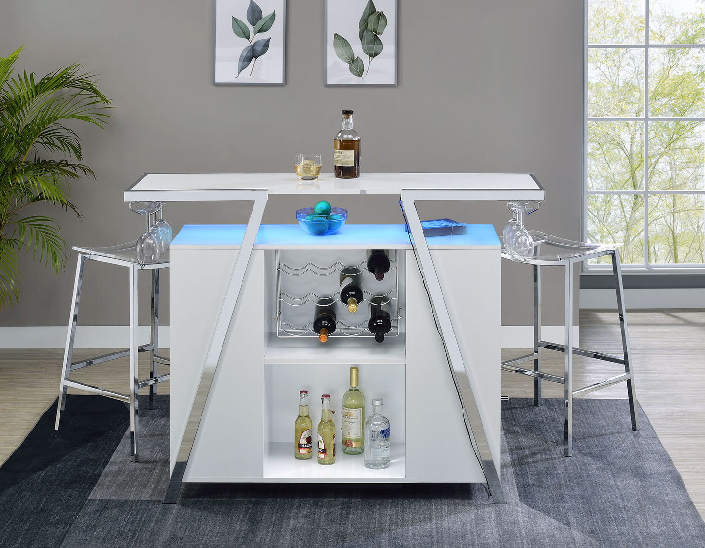 Zena 3-Piece Bar Set with LED lighting