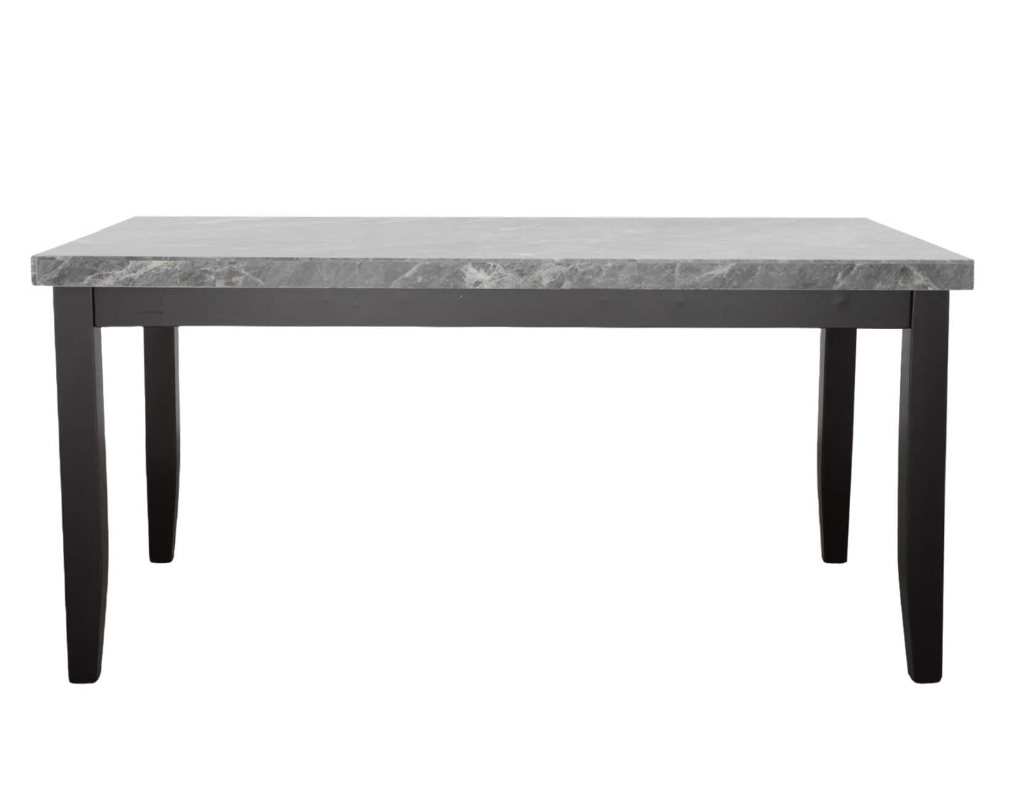 Napoli 6-Piece 64-inch Gray Marble Dining Set
(Table, Bench & 4 Side Chairs)