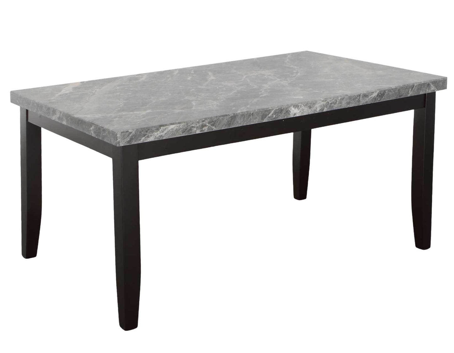 Napoli 6-Piece 64-inch Gray Marble Dining Set
(Table, Bench & 4 Side Chairs)