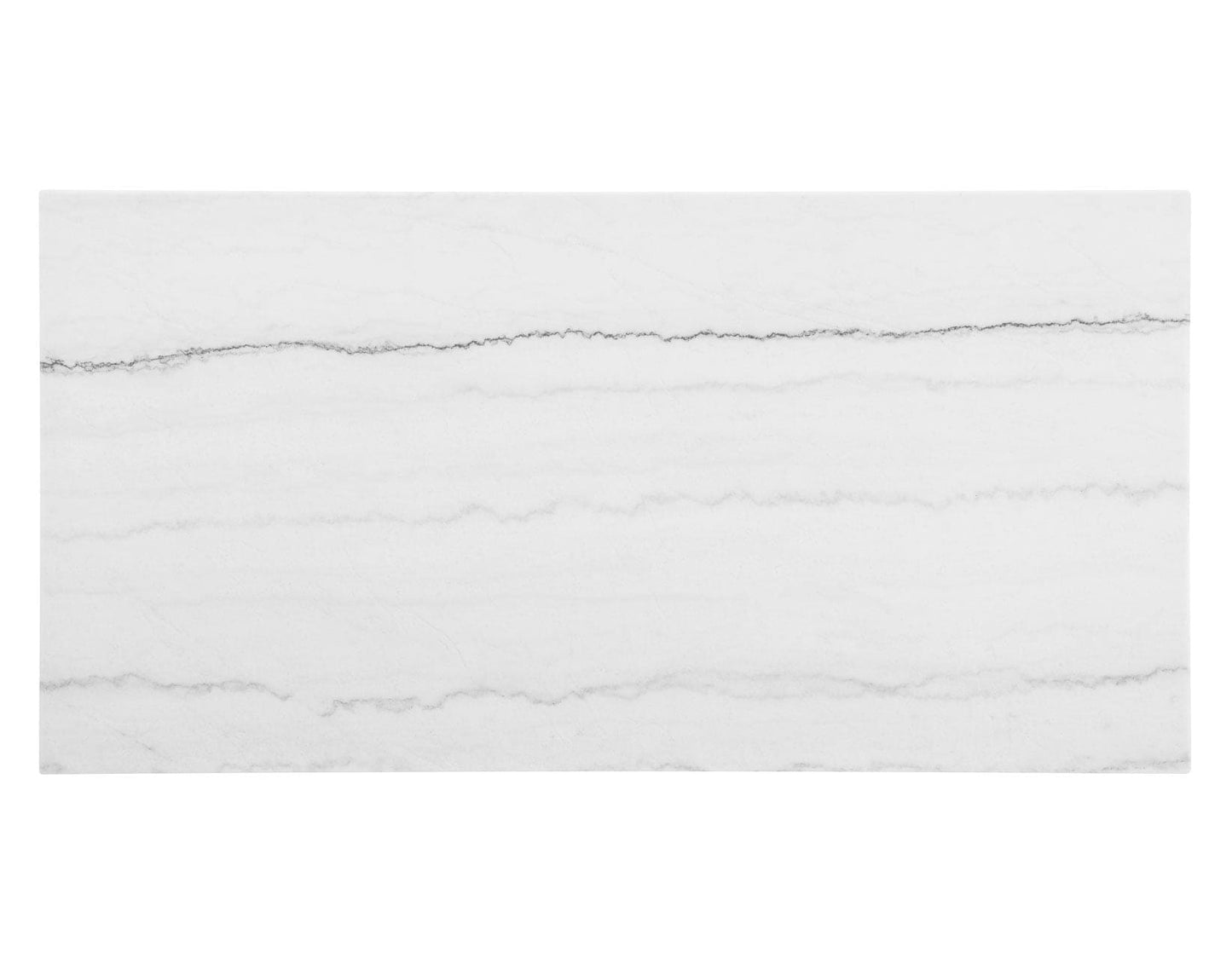 Carena 78-inch White Marble Table