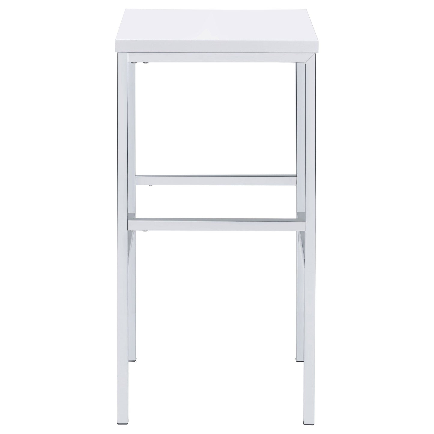 Natividad 5-piece Pub Height Bar Table Set White High Gloss