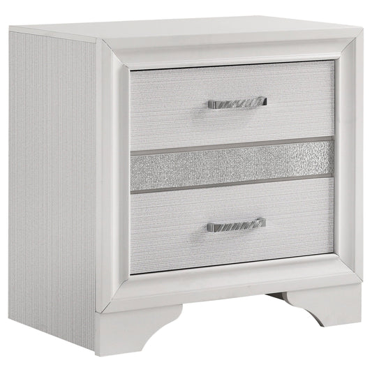 Miranda 3-drawer Nightstand Bedside Table White