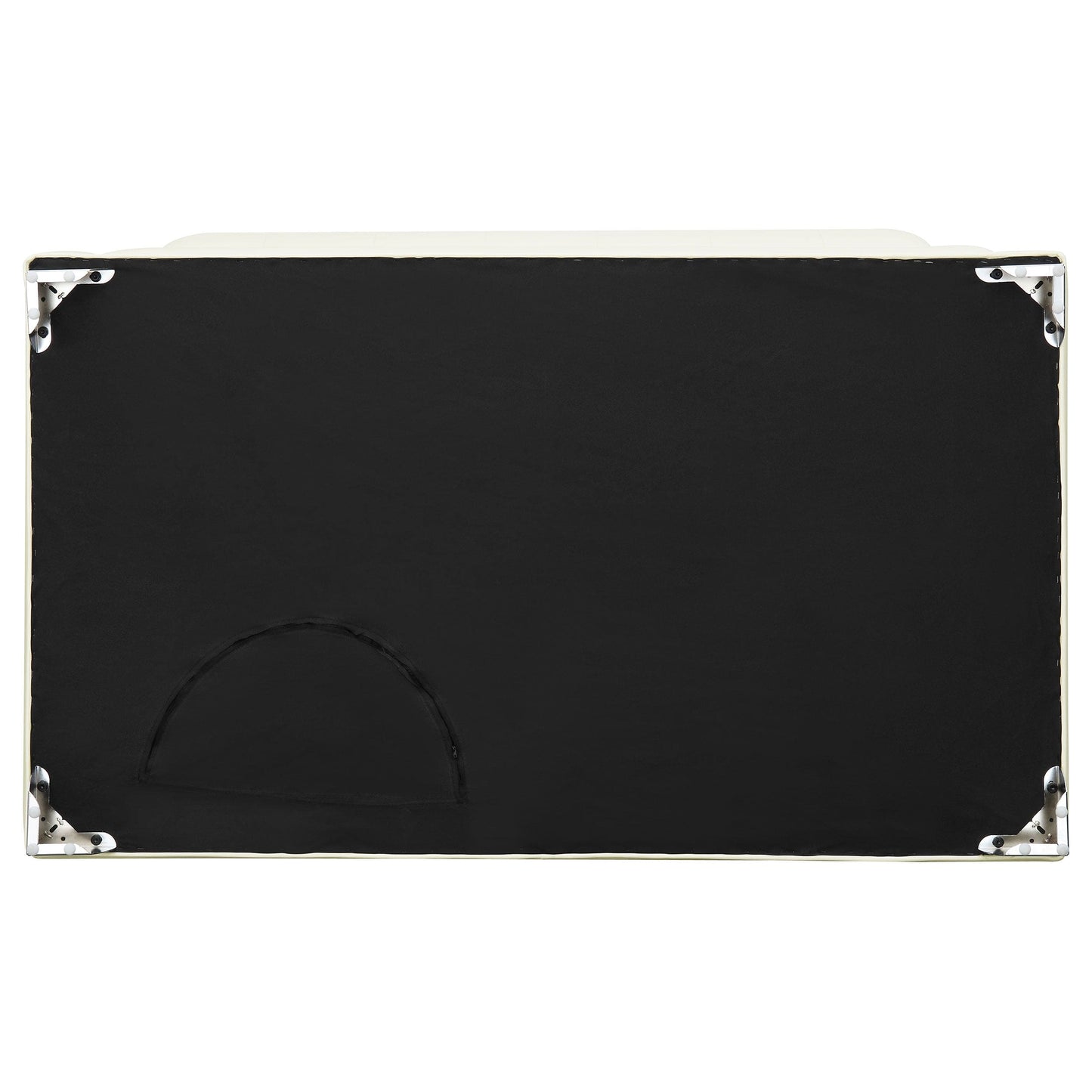 Chaviano Upholstered Track Arm Loveseat Pearl White