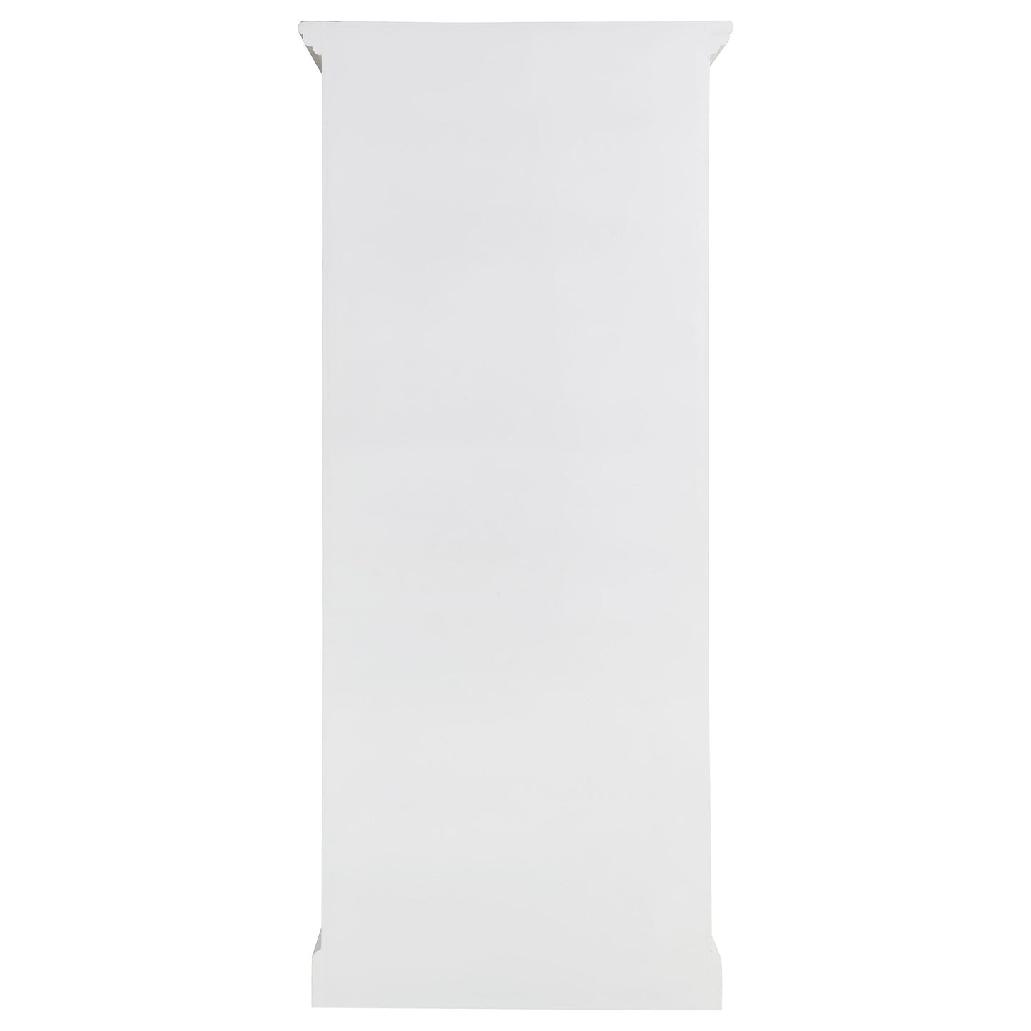 Tammi 2-door Wood Tall Cabinet Distressed White and Brown