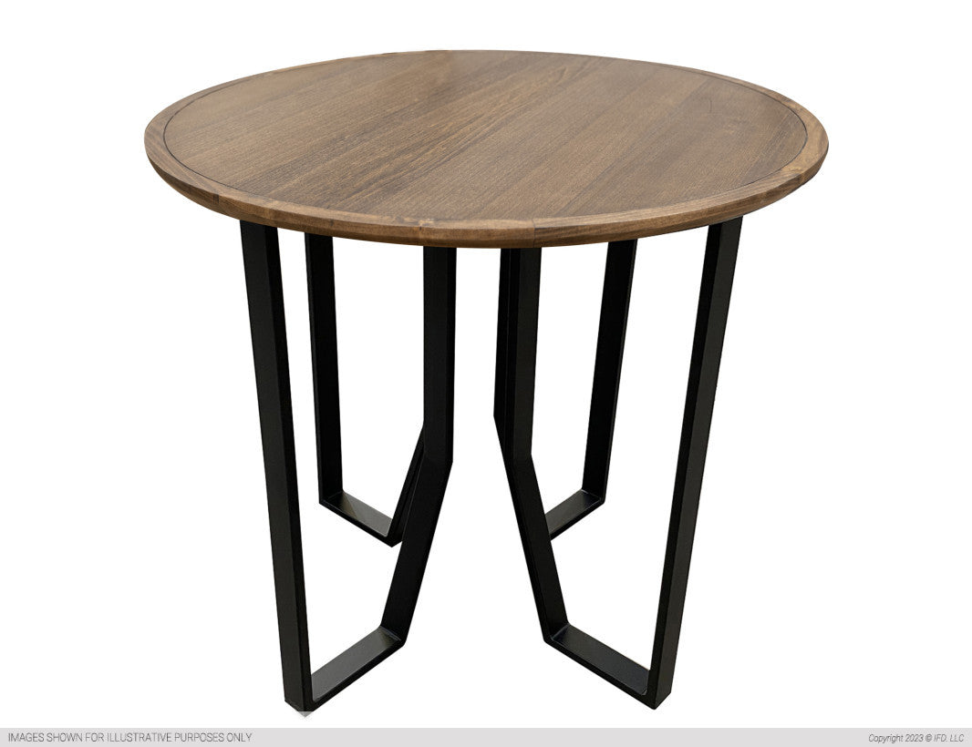 Metal Base End Table