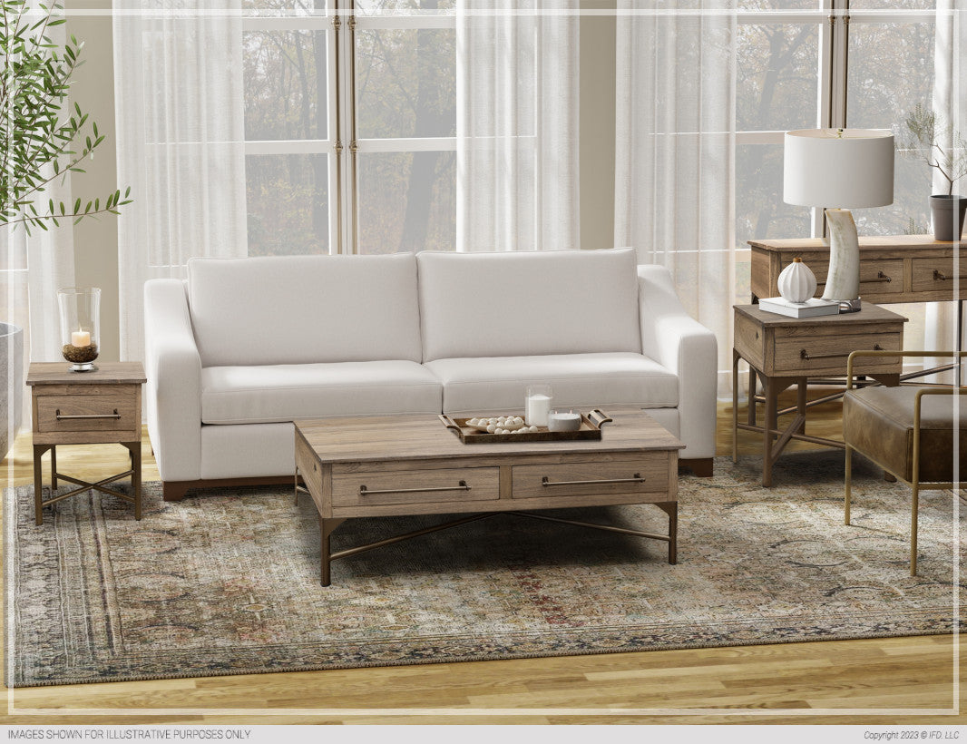 Metal Base End Table