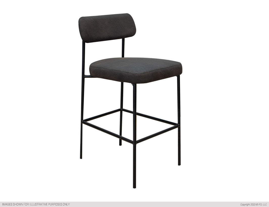 Wooden Frame & Metal Base, 30" Uph. Barstool