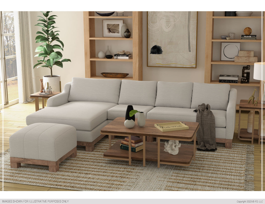 Wooden Frame & Base, Armless Chair