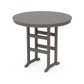 POLYWOOD 48" Round Farmhouse Bar Table — Driftwood