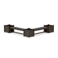 POLYWOOD 60" Nautical L- Shaped Planter Bench Corner Set - Large — Vintage Coffee