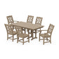 POLYWOOD Chinoiserie 7-Piece Farmhouse Dining Set — Vintage Sahara
