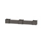 POLYWOOD 48" Country Living Straight Double Planter Storage Bench Set- Large — Driftwood