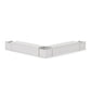 POLYWOOD 72" Vineyard L- Shaped Planter Storage Bench Corner Set — Vintage White