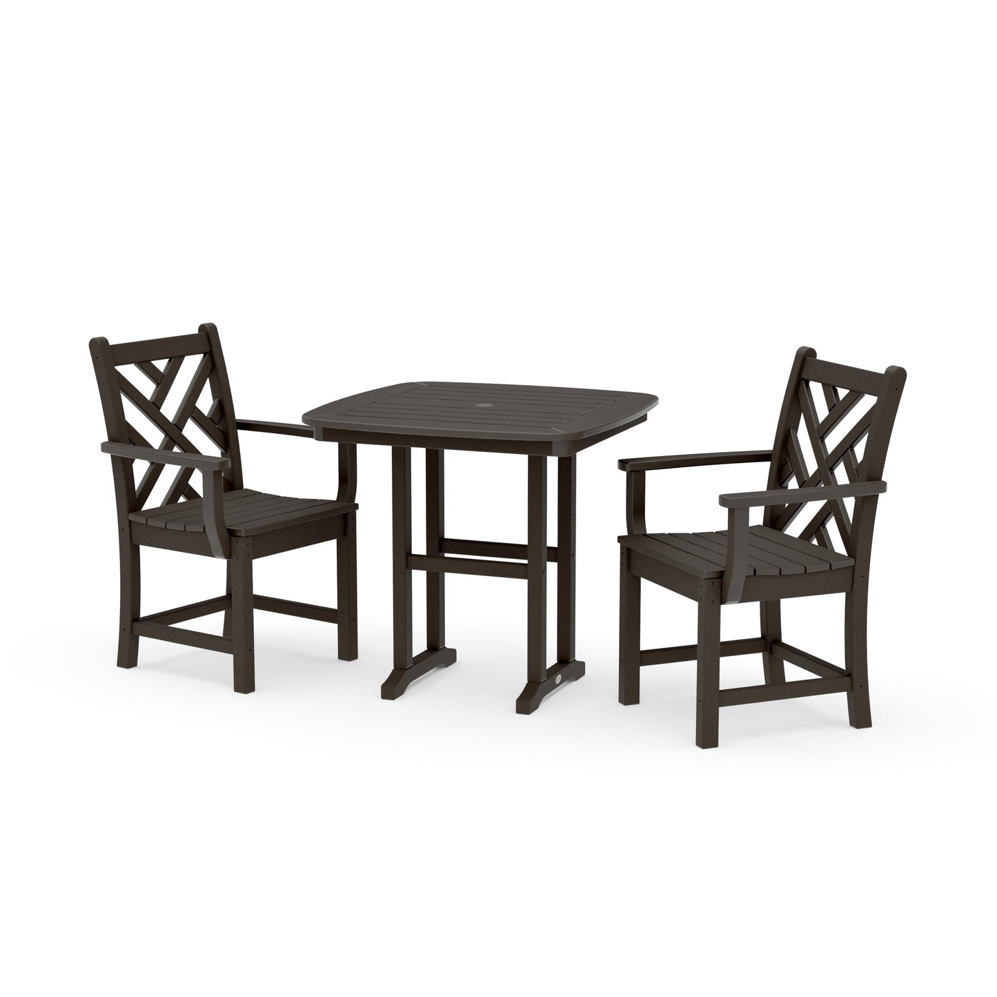 POLYWOOD Chippendale 3-Piece Dining Set — Vintage Coffee