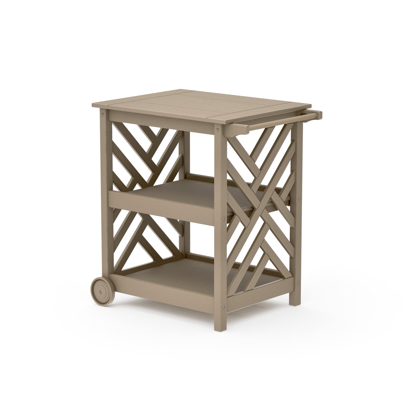 POLYWOOD Chippendale Bar Cart — Vintage Sahara