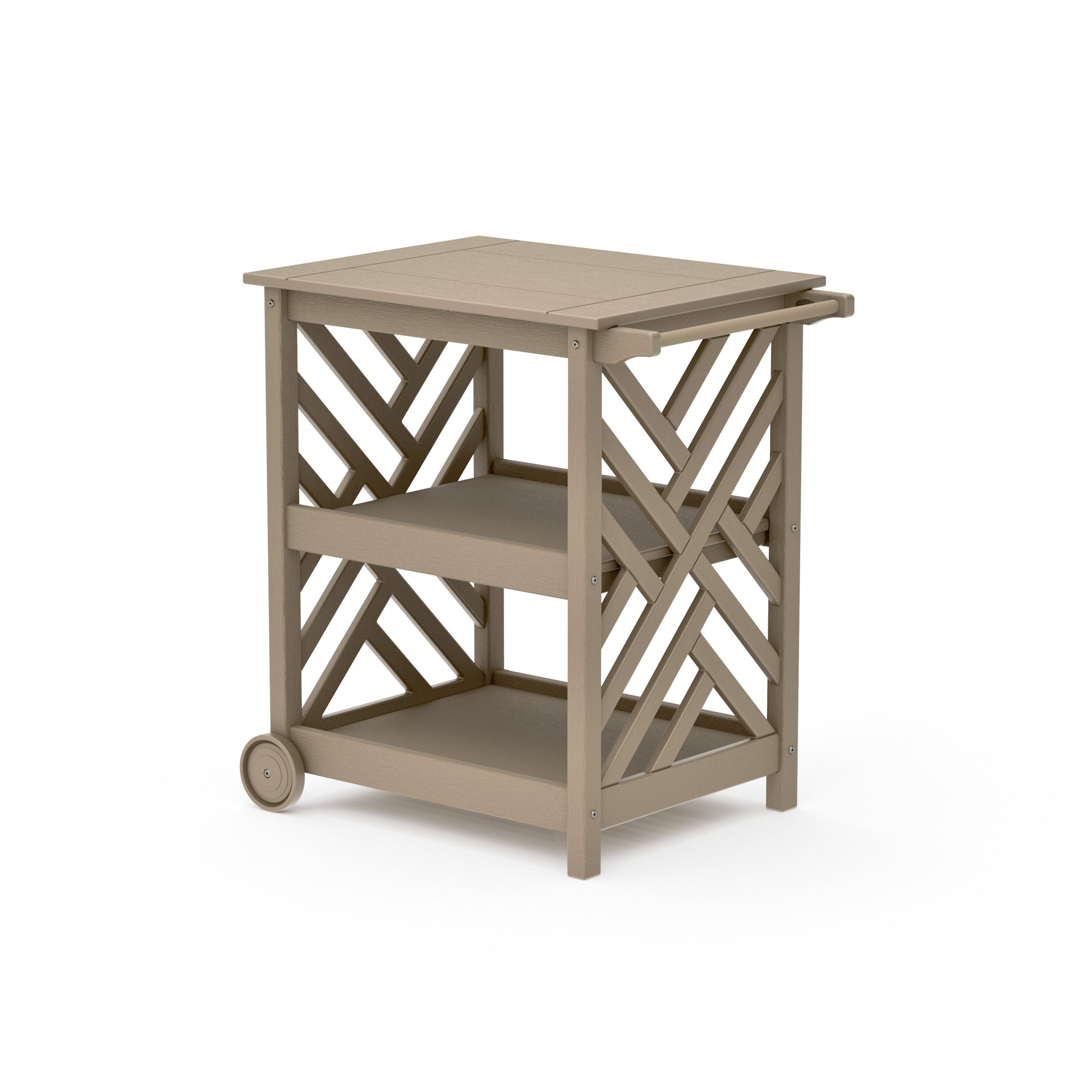 POLYWOOD Chippendale Bar Cart — Vintage Sahara