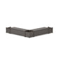 POLYWOOD 60" Nautical L- Shaped Planter Storage Bench Corner Set — Driftwood