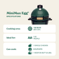 MiniMax Big Green Egg with Nest and Acacia Mates Package