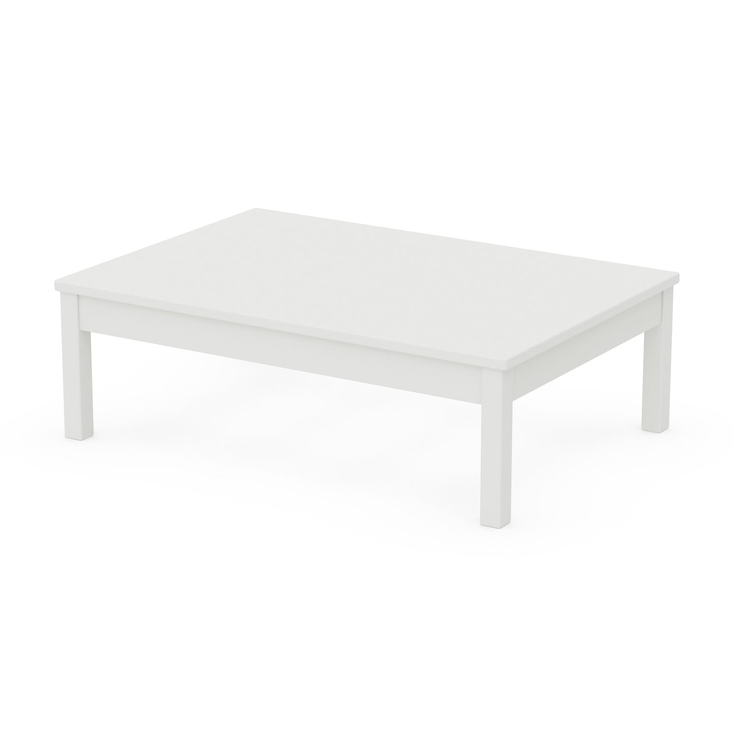 POLYWOOD 33" x 47" Coffee Table — White