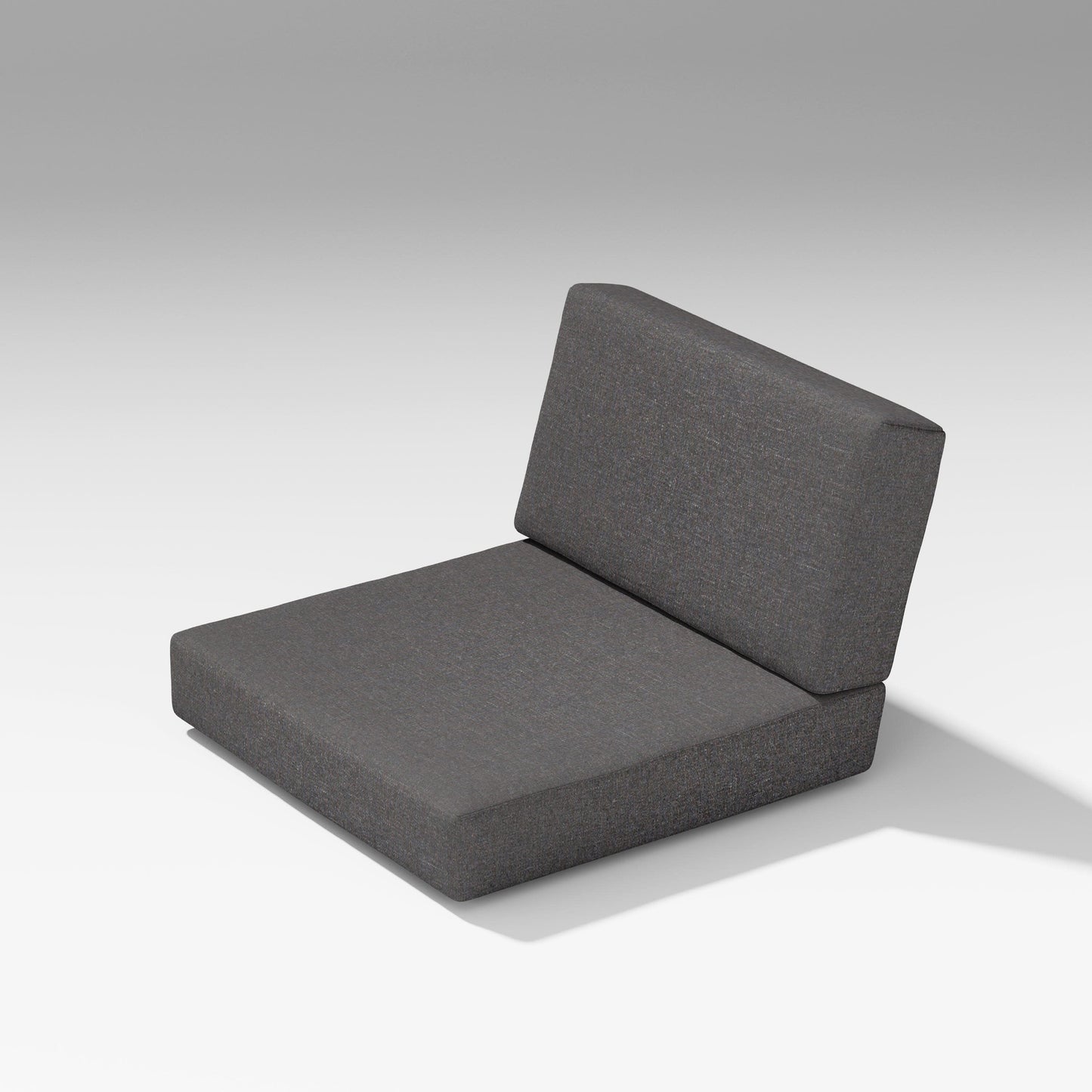 POLYWOOD Latitude Modular Seat/Back Cushions — Ash Charcoal