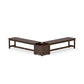 POLYWOOD 60" Vineyard L- Shaped Planter Bench Set — Kona