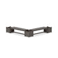 POLYWOOD 60" Vineyard L- Shaped Planter Bench Corner Set — Driftwood