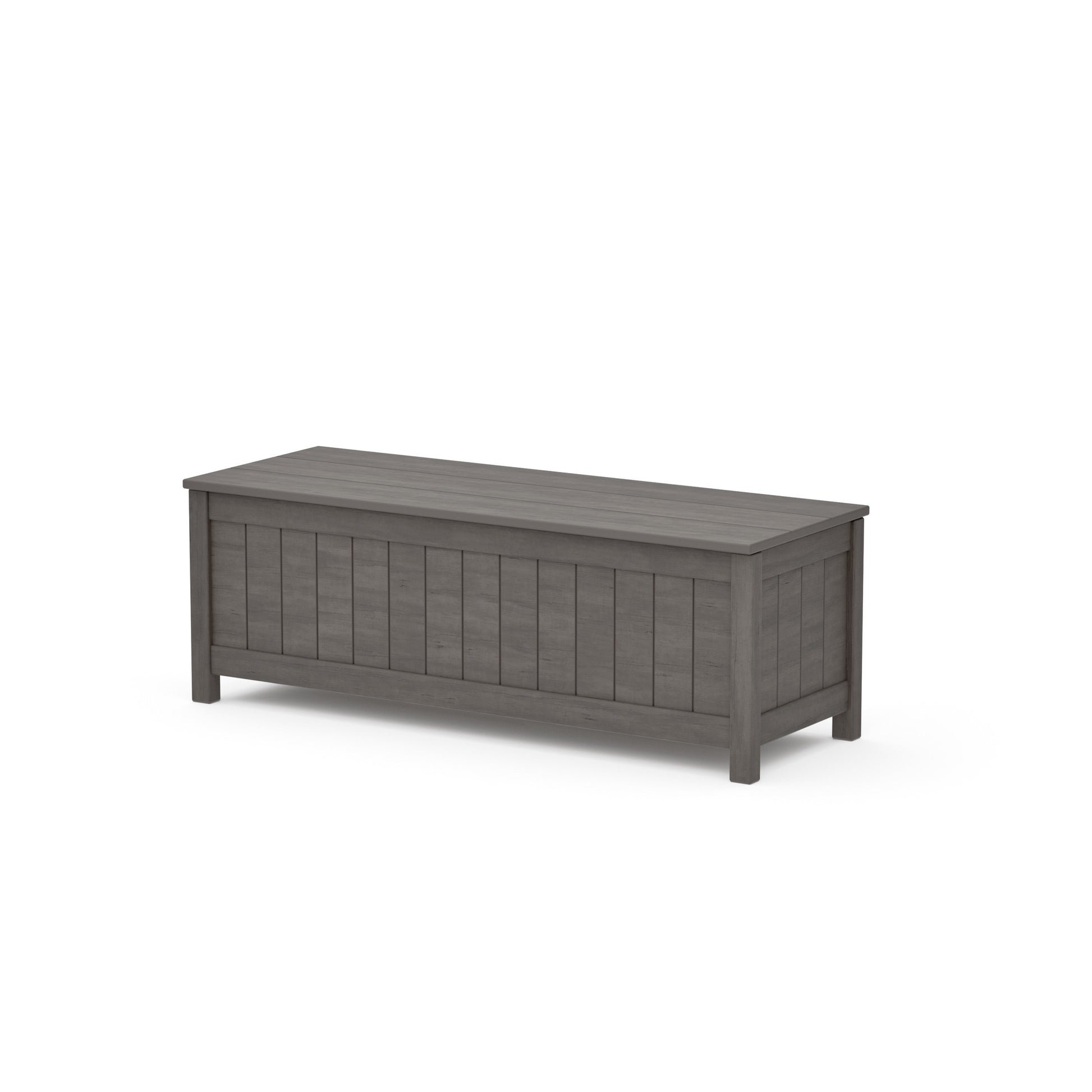 POLYWOOD Vineyard 48" Storage Bench — Driftwood