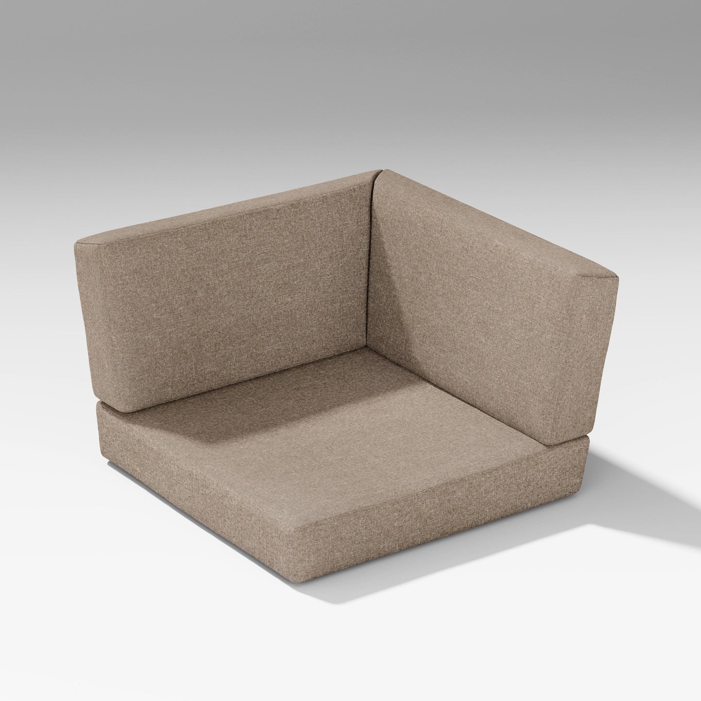 POLYWOOD Latitude Corner Seat Cushion — Spiced Burlap