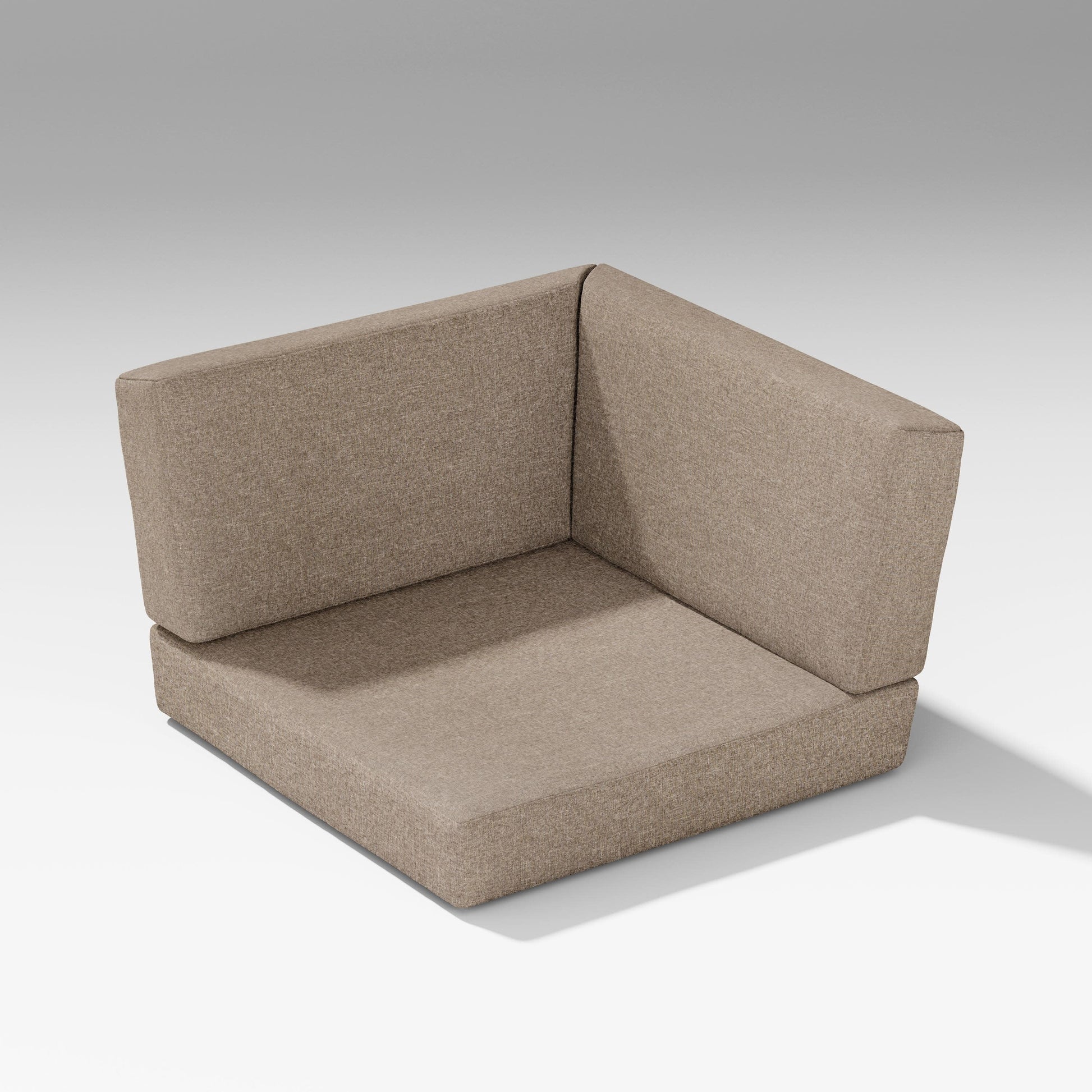 POLYWOOD Latitude Corner Seat Cushion — Spiced Burlap