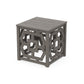 POLYWOOD Chinoiserie Umbrella Stand Accent Table — Driftwood