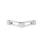 POLYWOOD 48" Nautical L- Shaped Planter Bench Corner Set — Vintage White