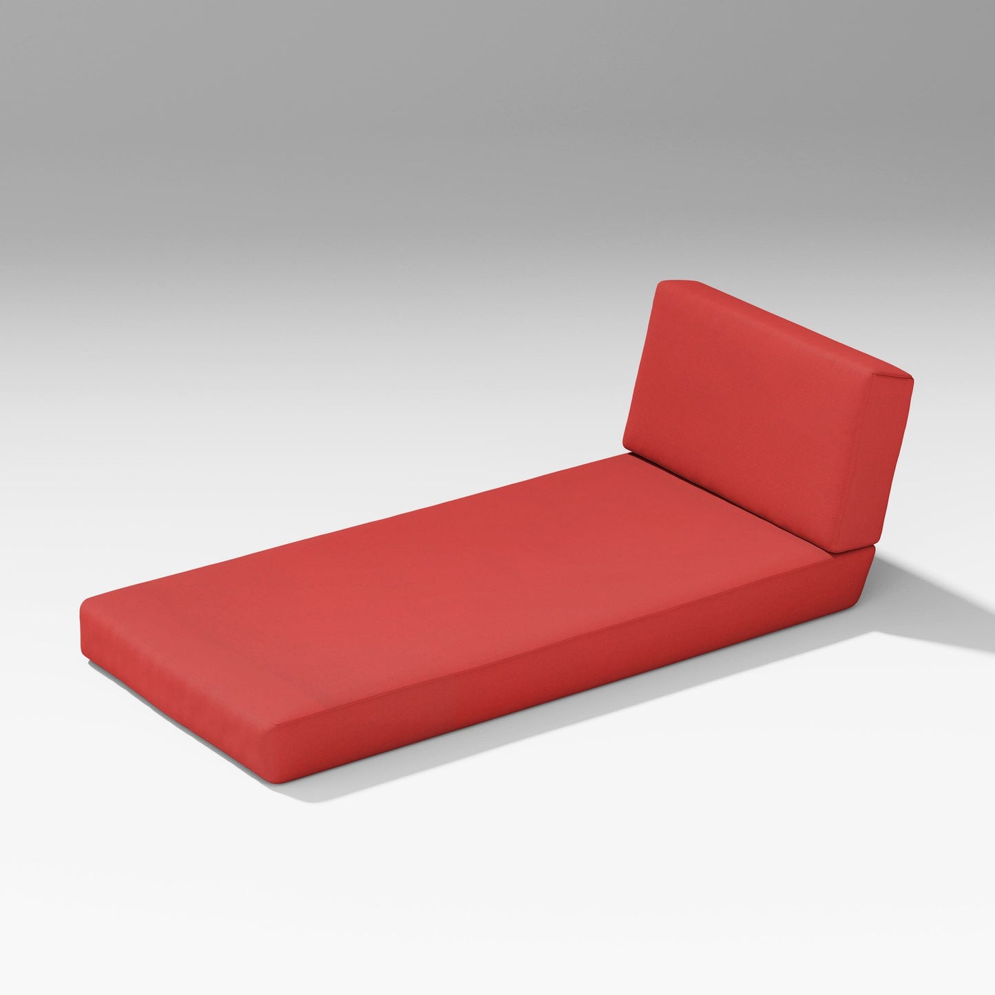 POLYWOOD Latitude Modular Chaise Seat/Back Combo — Crimson Linen
