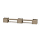 POLYWOOD 48" Country Living Straight Double Planter Bench Set - Large — Vintage Sahara