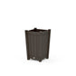 POLYWOOD Vineyard Tapered Square Short Planter Box — Vintage Coffee
