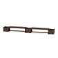 POLYWOOD 60" Country Living Straight Double Planter Bench Set — Kona